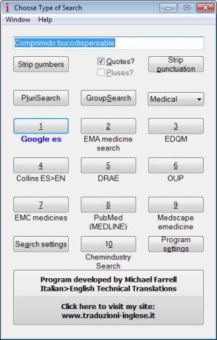 IntelliWebSearch settings