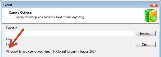 Export for Workbench TM