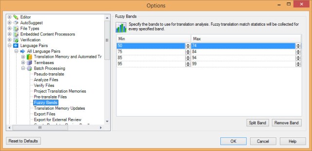 Fuzzy bands in Studio