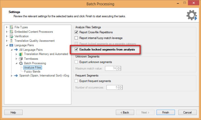 Exclude locked segments